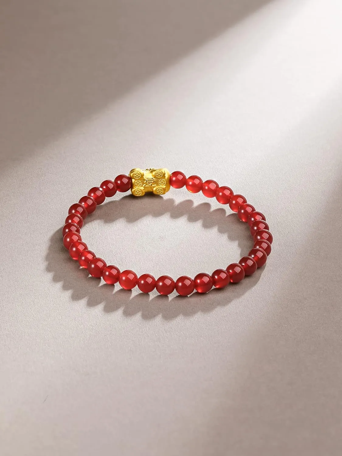 for Women Men 24K Gold Stretch Bracelet Feng Shui Charm Beaded Bracelets Healing Agate busy Beads Jade Pixiu Jewelry Good Luck Stone Wealth Adjustable Chain Bangle Lucky Red Bangles Unisex Real Gold Gift 