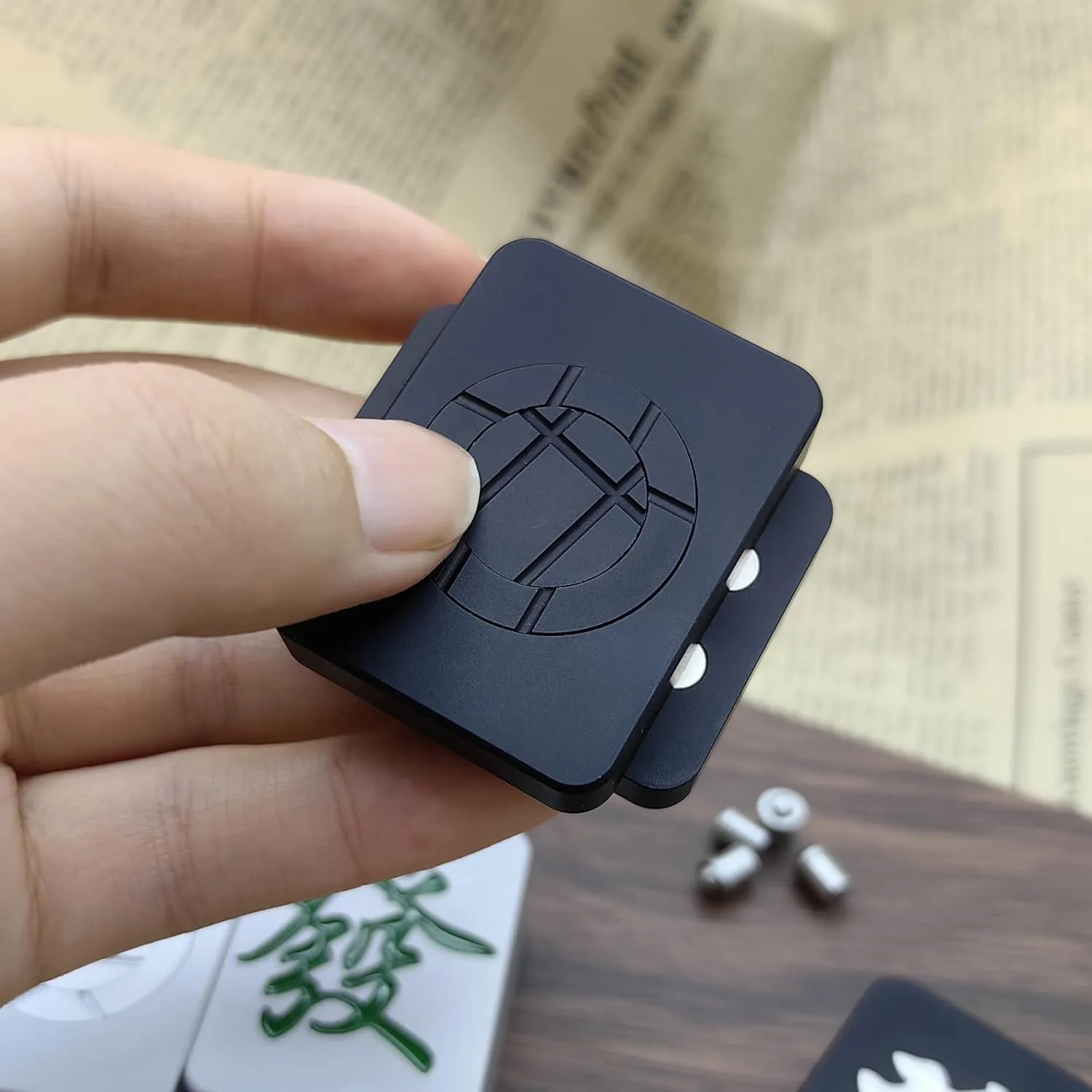 forefront confuse volunteer kiosk Fidget Slider Fingertip Toys ADHD Autism Sensory Toys (Black-B) EDC Fidget Toys Stress Relief for Adults Magnetic Metal Blocks Click Creative 