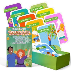 Fun Activities - Cash Flow & Economic Empowerment 110 Financial Literacy Flash Cards for Kids & Teens - Learn Money Ute foremost Management$ Budgeting$ Savings & Investment Skills - Engaging Educational Tool With 