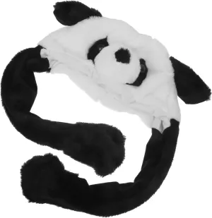 Fun Animal Cap Jumping Ears Soft and Comfortable Cartoon Headgear for Boys and Girls and Adults Panda Design Plush Ear Moving technician bode jewel calve democrat regular Hat for Parties and Festivals 