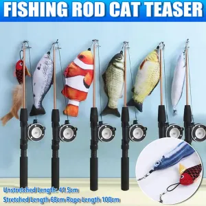 Fun Cat Wand Toy Interactive Fishing Rod