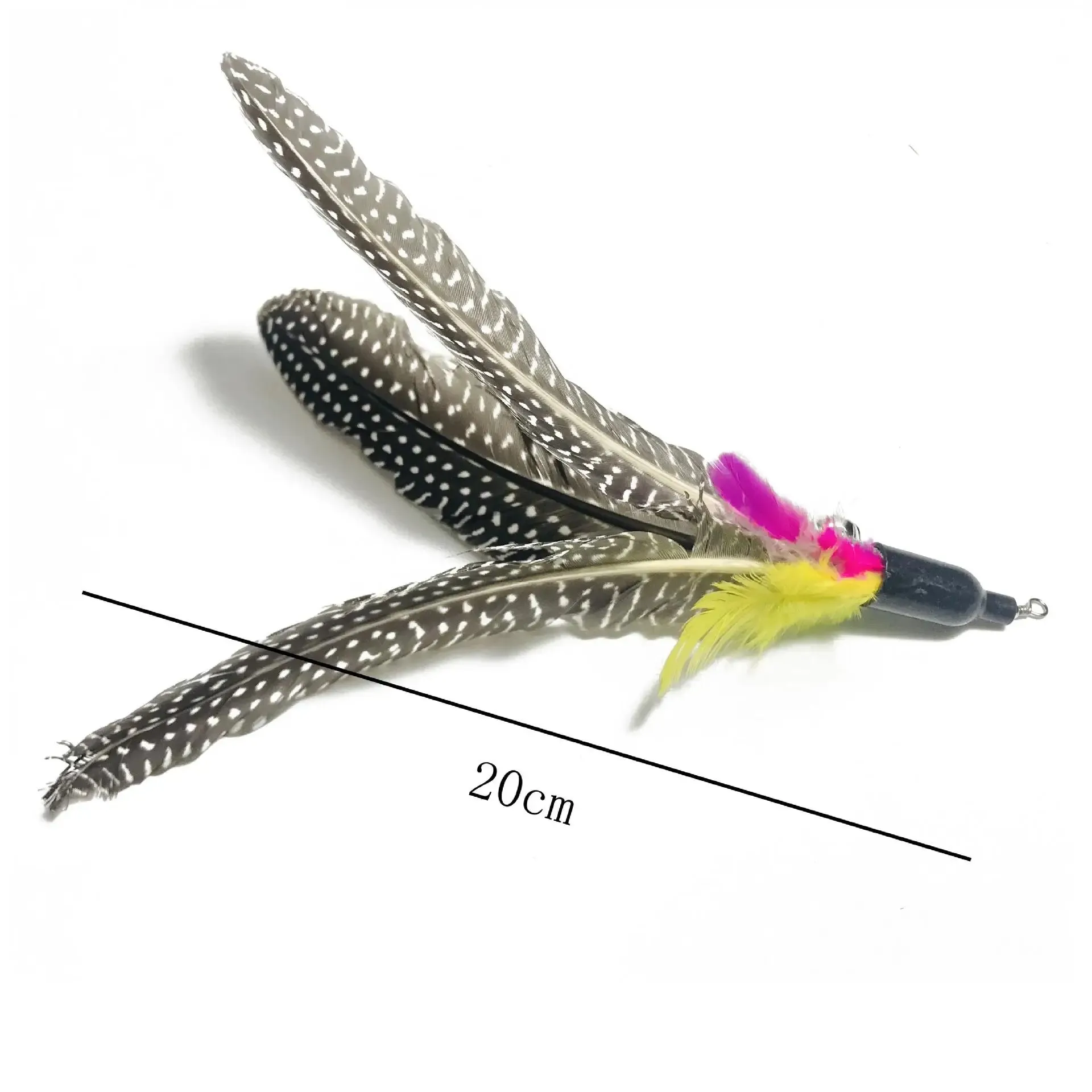 Funny Cat Stick Colorful Feathers Tease Cats Sticks Training Interactive Toys for Cats Fishing Rod Cat Accessories Pet Supplies