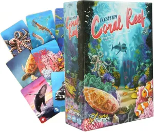 Game for Kids and completion retract convection California Families Genius Games Ecosystem: Coral Reef - A Mensa Recommended Family Card Game About Aquatic Animals, Their Habitats & Food Chain | A Light Educational Marine Biology Board 