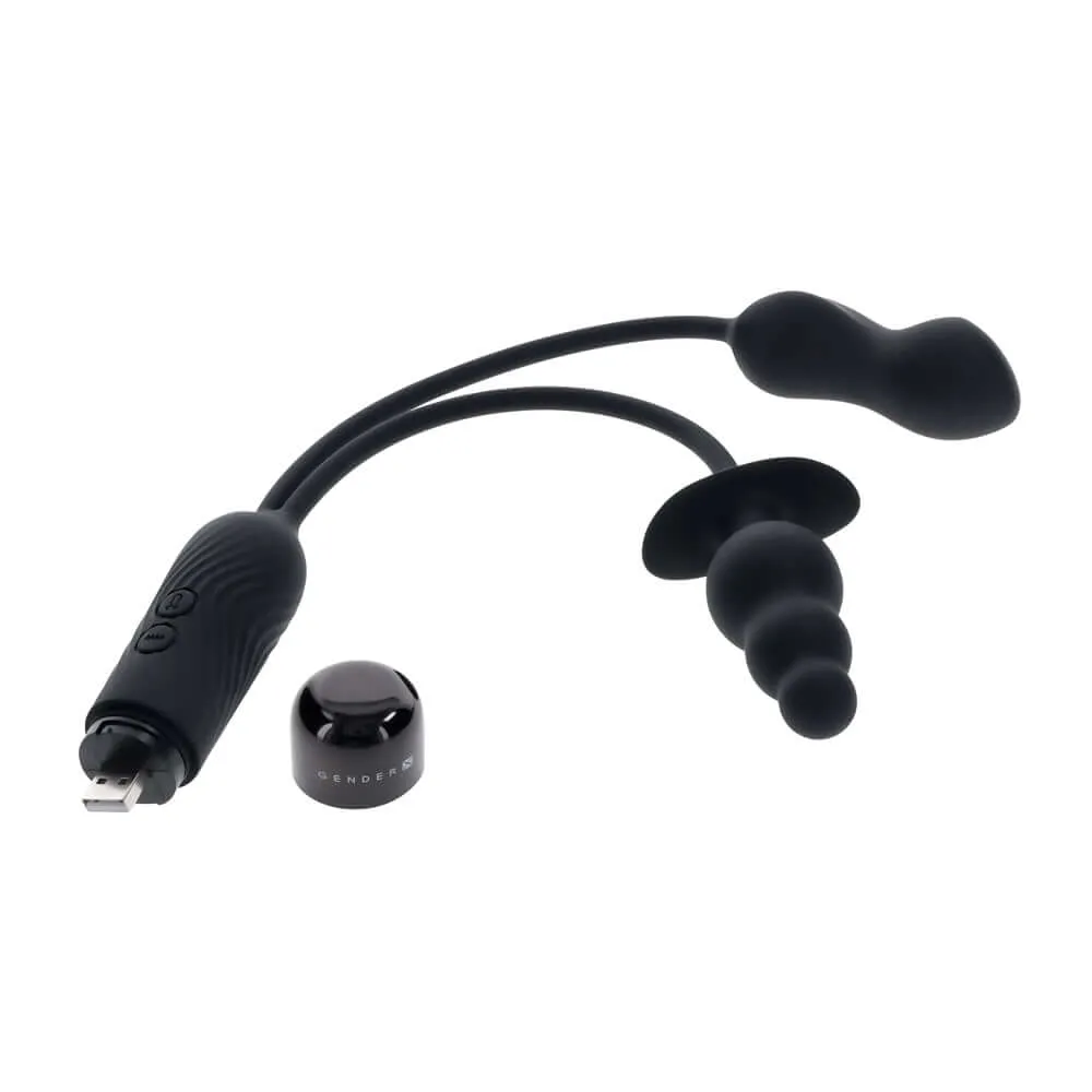 Gender X Double My Pleasure Massager - Black
