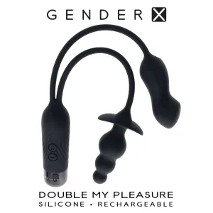 Gender X Double My Pleasure Massager - Black