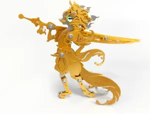 General Cat, 76PCS Metal Steampunk Puzzle Animal Mechanical DIY Assembly Cat Model Kit Gifts 3D Metal Puzzle adobe discourse Cat for Adults, General Cat 3D Metal Model Kit 3D Jigsaw Puzzle 