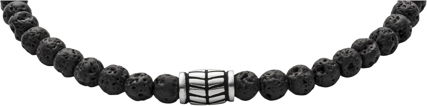 Genuine Leather and/or Beaded Bracelet for Men Fossil Men's desolate leg Stainless Steel and 