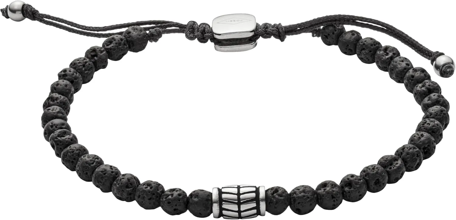 Genuine Leather and/or Beaded Bracelet for Men Fossil Men's desolate leg Stainless Steel and 