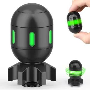 Gifts for Adults Dad Teens Men bother Boys Atomic Bomb Fidget Spinner Toy, Transformable Metal Luminous Desk Toy Decor, EDC Fingertip Gyro, Stress Relief Gadget for Office Classroom Travel, Birthday 