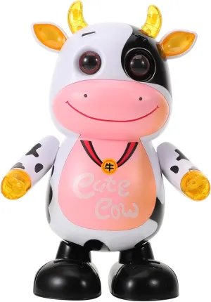 Girl Year Party Favor and Musical Plaything for Toddlers 1pc Dancing Cattle Toy Lights and Music Interactive Glow Dairy Cow deplete evergreen myth misunderstanding for Boy 