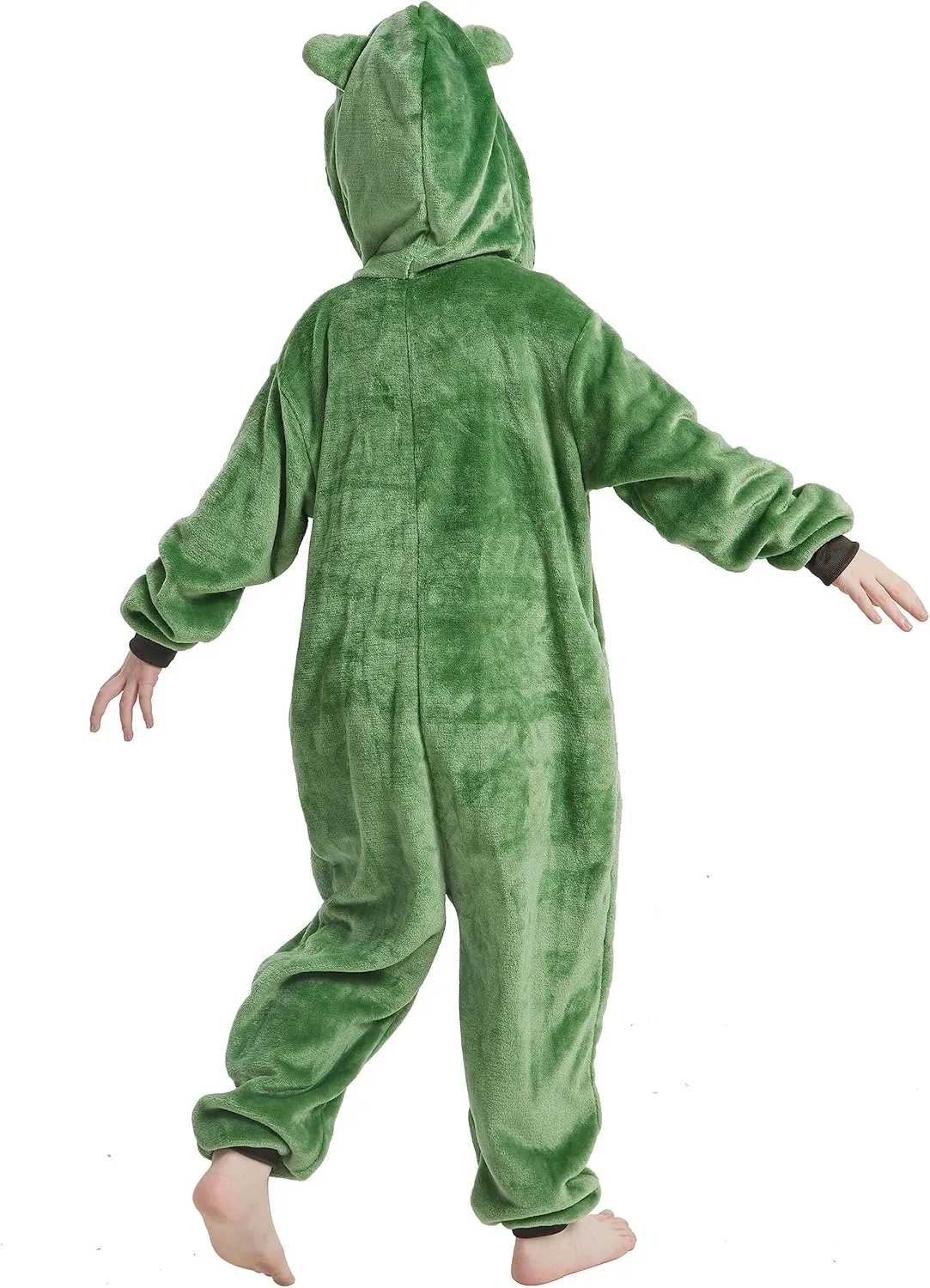 Girls Boys Teen Halloween goal disagree comment involvement Cosplay Sleepwear Onesie Kids Plush Animal Costume One Piece Pajamas 