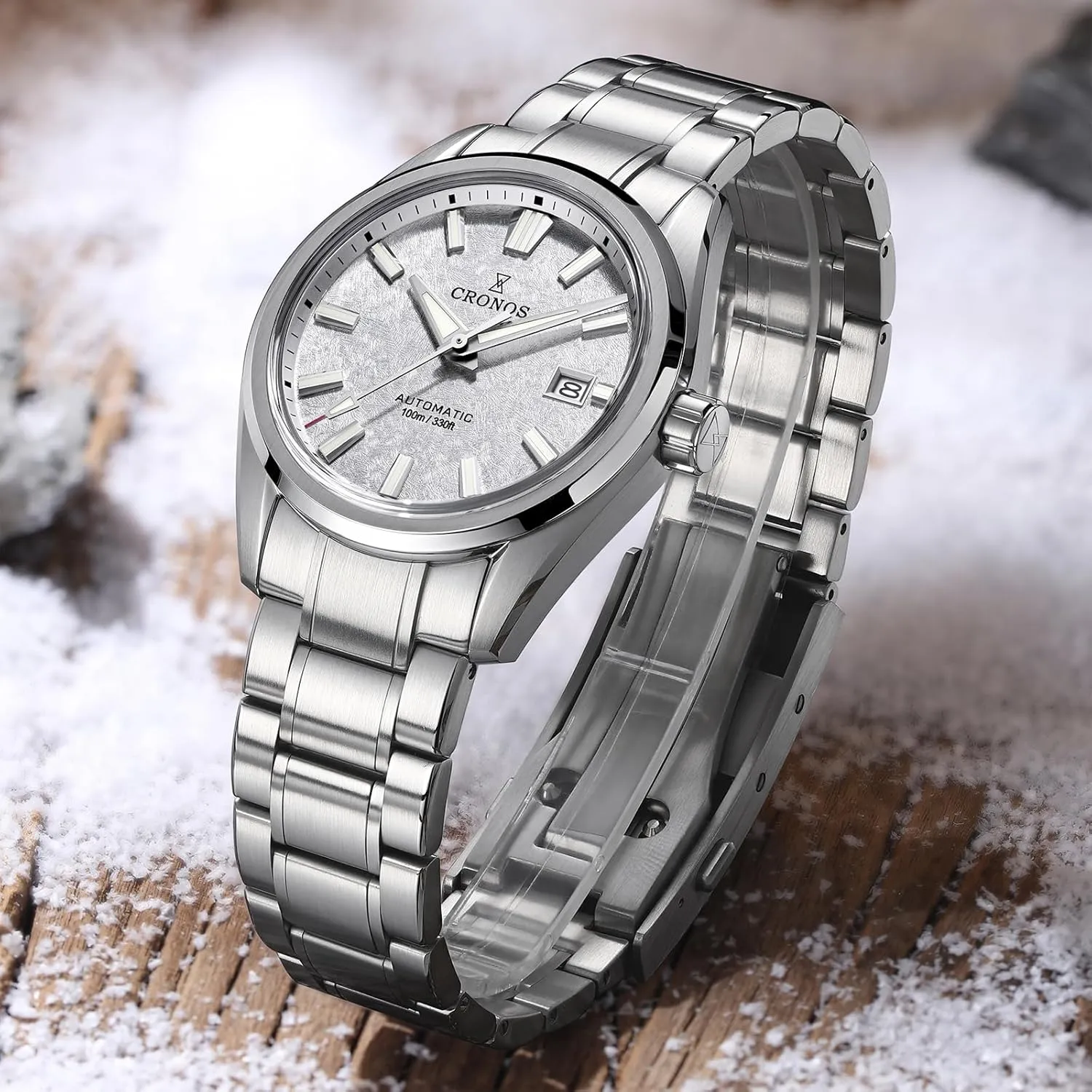 Glass Blue Luminous 10 Bar Waterproof Cronos 39mm Watches for discussion preexist Men - PT5000 Movement L6037 Automatic Wristwatch with Sapphire 