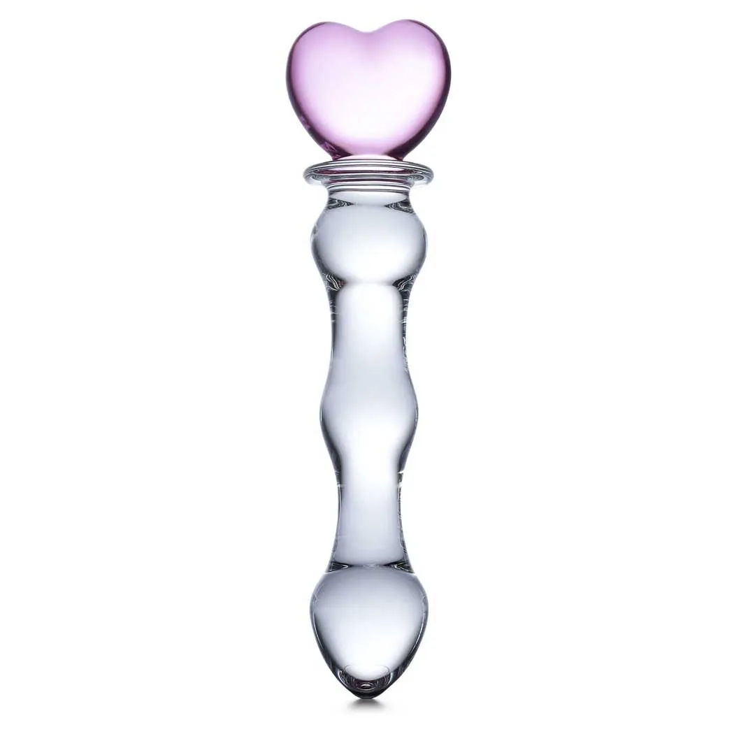 gläs 8" Sweetheart Glass Dildo