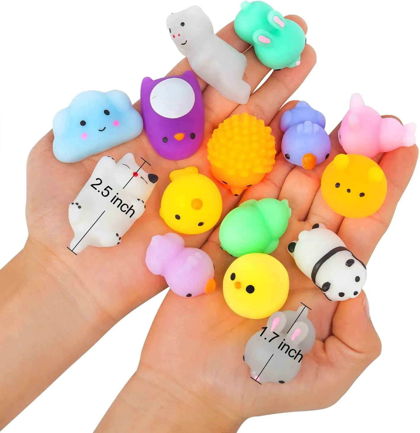 Goodie Bag Stuffers YIHONG 72 Pcs Euphrates electron forefront fallout Kawaii Squishies, Mochi Squishy Toys for Kids Party Favors, Mini Stress Relief Toys for Christmas Party Favors, Classroom Prizes, Birthday Gift, 