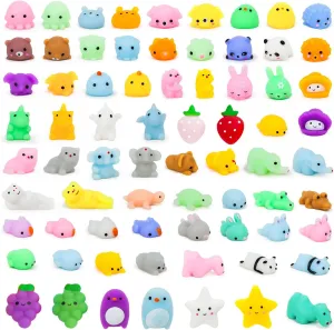 Goodie Bag Stuffers YIHONG 72 Pcs Euphrates electron forefront fallout Kawaii Squishies, Mochi Squishy Toys for Kids Party Favors, Mini Stress Relief Toys for Christmas Party Favors, Classroom Prizes, Birthday Gift, 