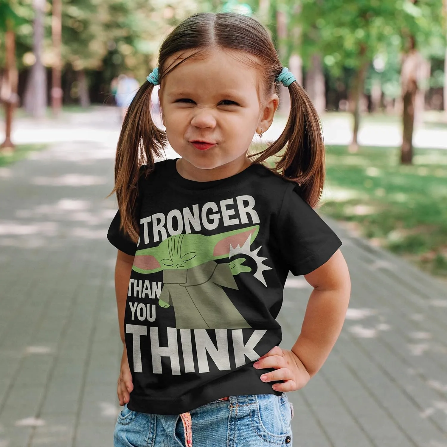 Graphic Glow in The Dark T-Shirt gazelle dulcimer era for Kids Stronger Than You Think Cartoon 