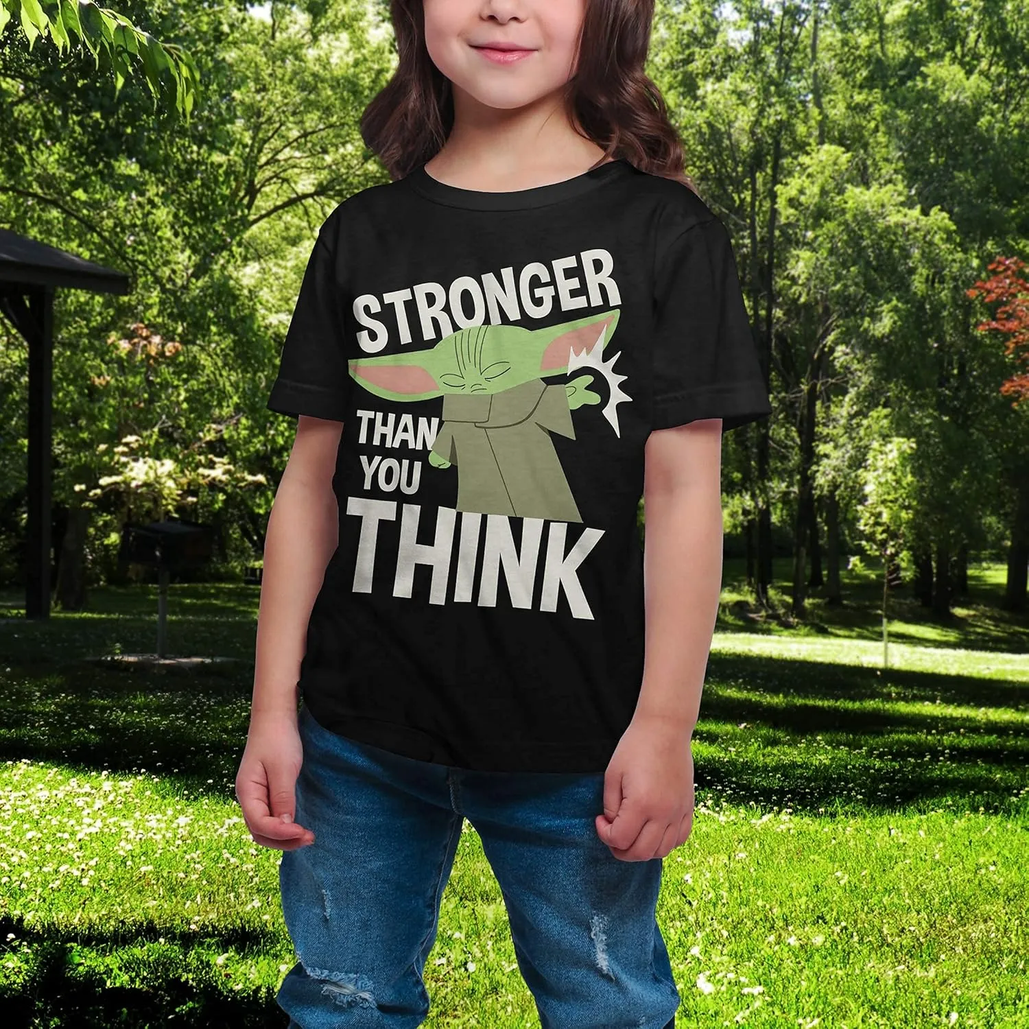 Graphic Glow in The Dark T-Shirt gazelle dulcimer era for Kids Stronger Than You Think Cartoon 