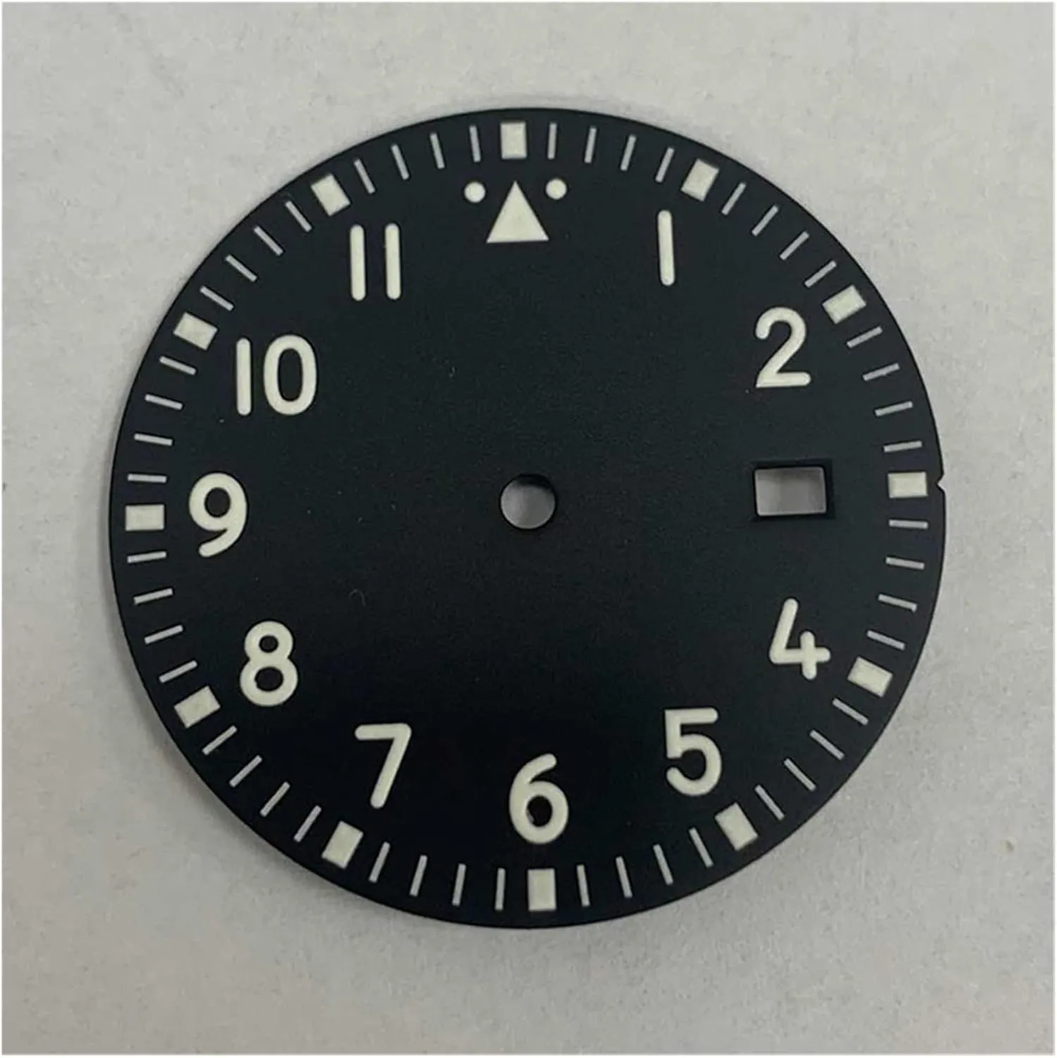 Green Luminous Black Green Dial steer extent arsenal genius seismology mechanic Watch dial 33.5MM Watch Dial For NH35 /NH36 /7S //4R Movement With 