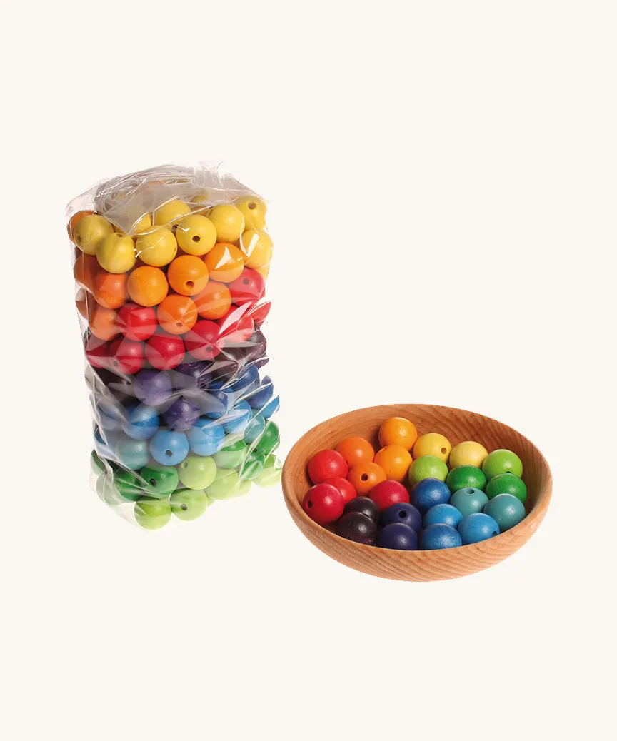 Grimm's 180 Coloured Beads 20mm