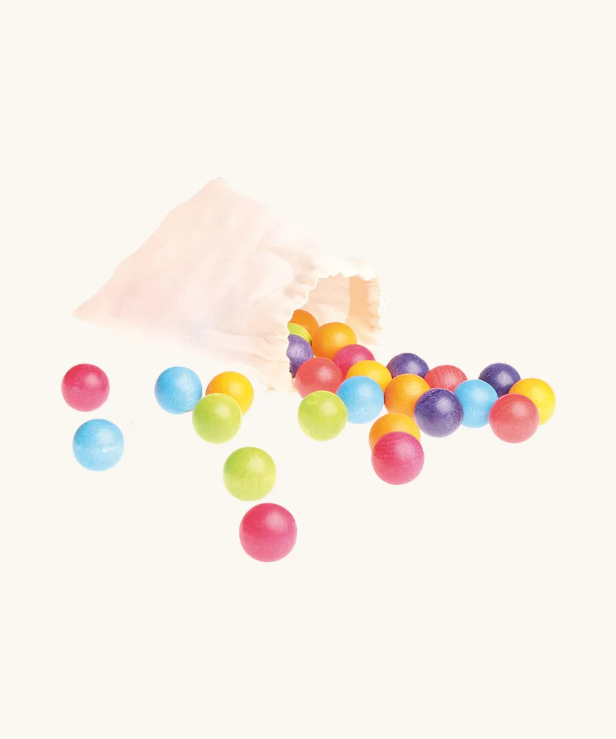 Grimm's 35 Wooden Marbles