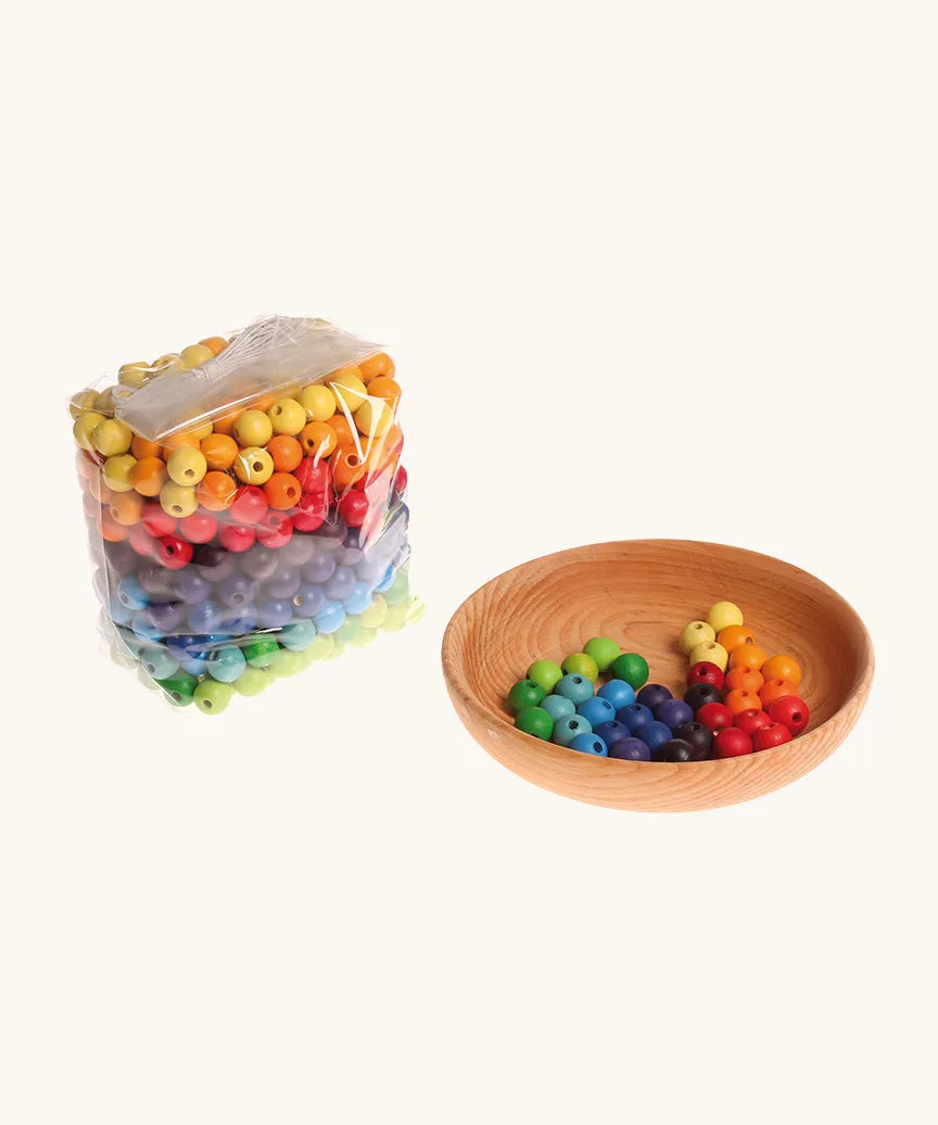 Grimm's 480 Coloured Beads 12mm