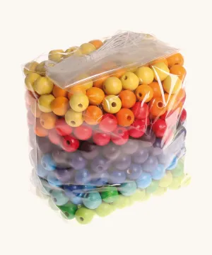 Grimm's 480 Coloured Beads 12mm