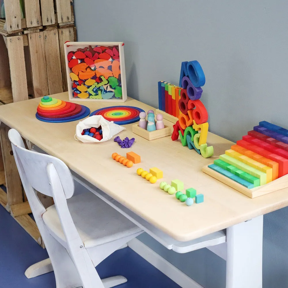 Grimm's Learning - Colourful Bead Stairs