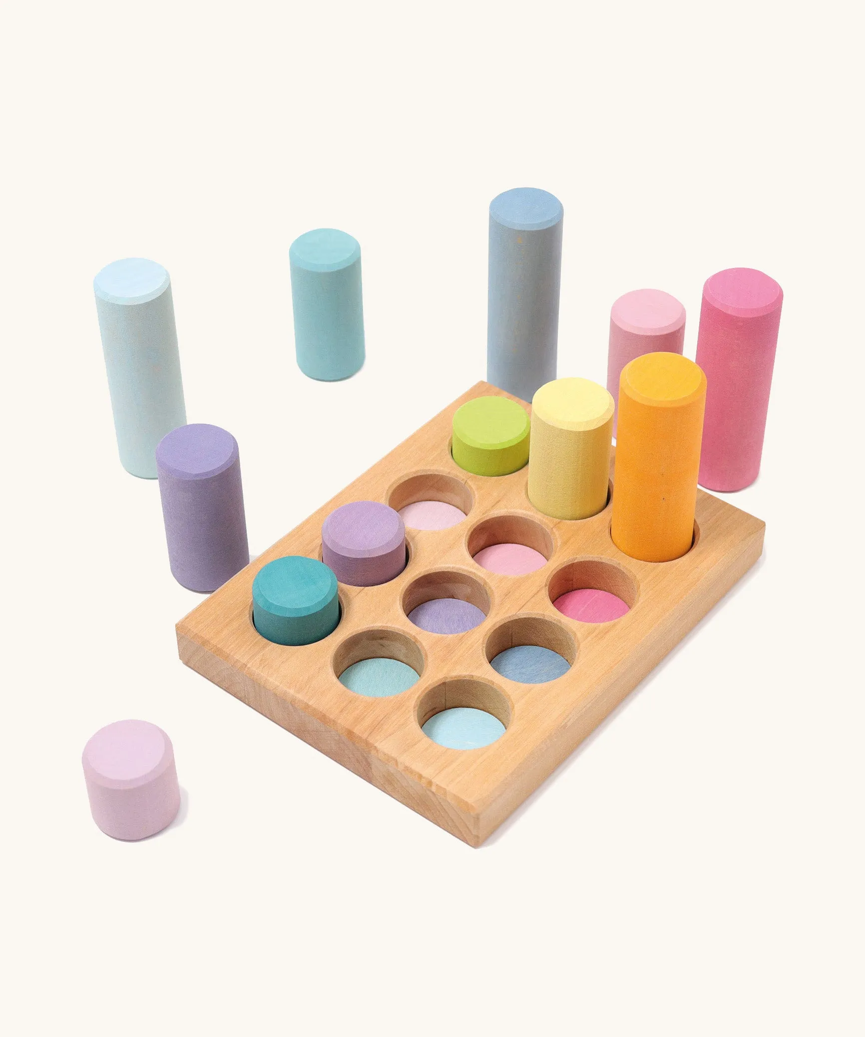 Grimm's Stacking Game Small Pastel Rollers