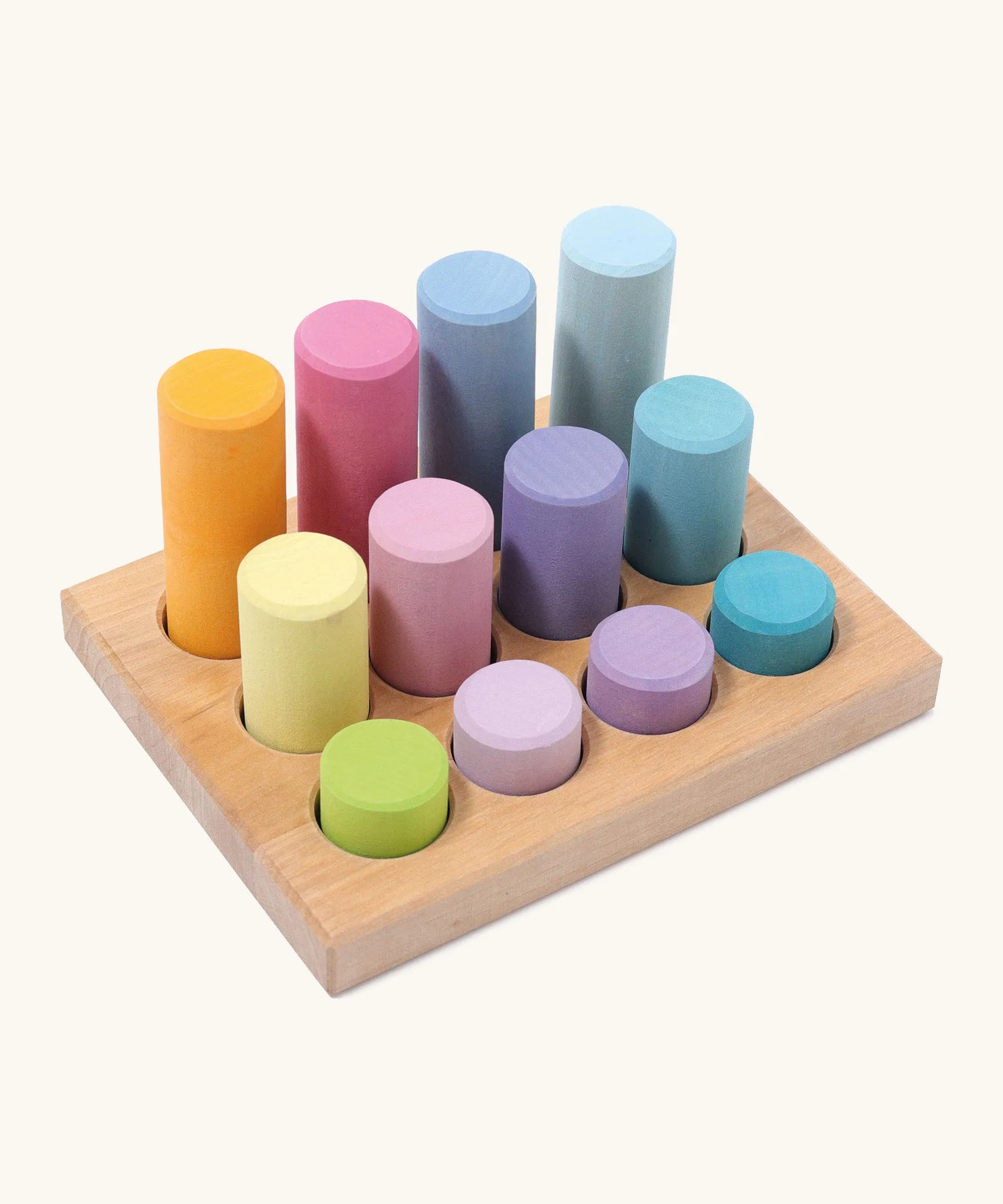 Grimm's Stacking Game Small Pastel Rollers