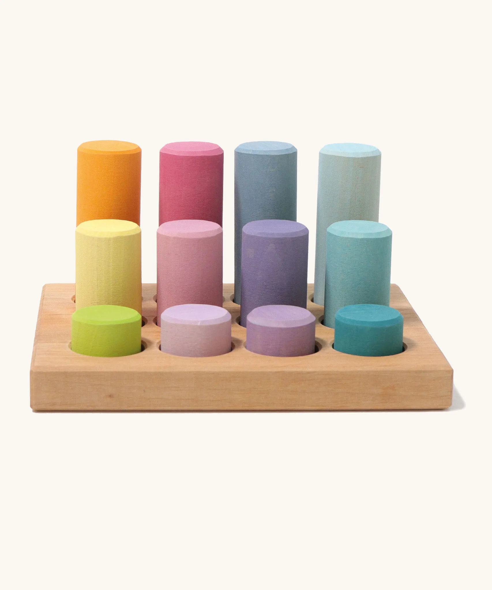 Grimm's Stacking Game Small Pastel Rollers