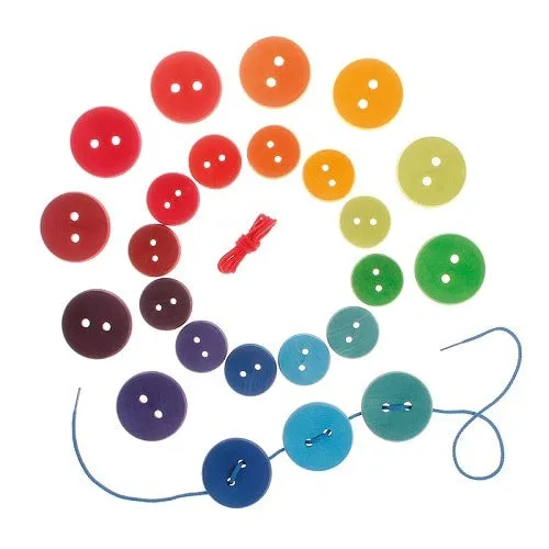 Grimm's Thread Game with Large Rainbow Buttons