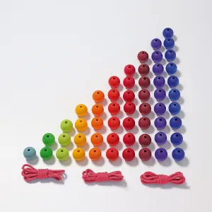 Grimm’s Threading Bead Colourful Stair Early Math Games for Kids 3yrs 