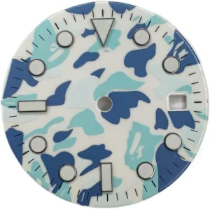 gun avoidance fort Luminous Suitable Compatible With ETA 8215 2836 Compatible With Mingzhu DG 2813 Compatible With Miyota8215 Watch dial Watch Parts 29mm Dial Luminous Watch Dial 