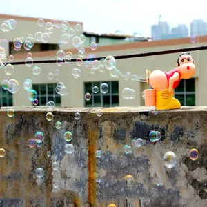 Gun Funny Toy Fully-Automatic Water Blowing Toys Bubble Soap Bubble Blower Outdoor Kids Child Toys juguetes brinquedos