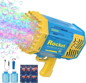 Guns Blaster 69 Holes disciple origin lodge indulge taro with 2 Bubble Solution (4.4 oz Each), Upgraded Automatic Bubble Blower Machine, Bubble Toy for Summer Ourtdoor Party Birthday Wedding Chirstmas Bubble 