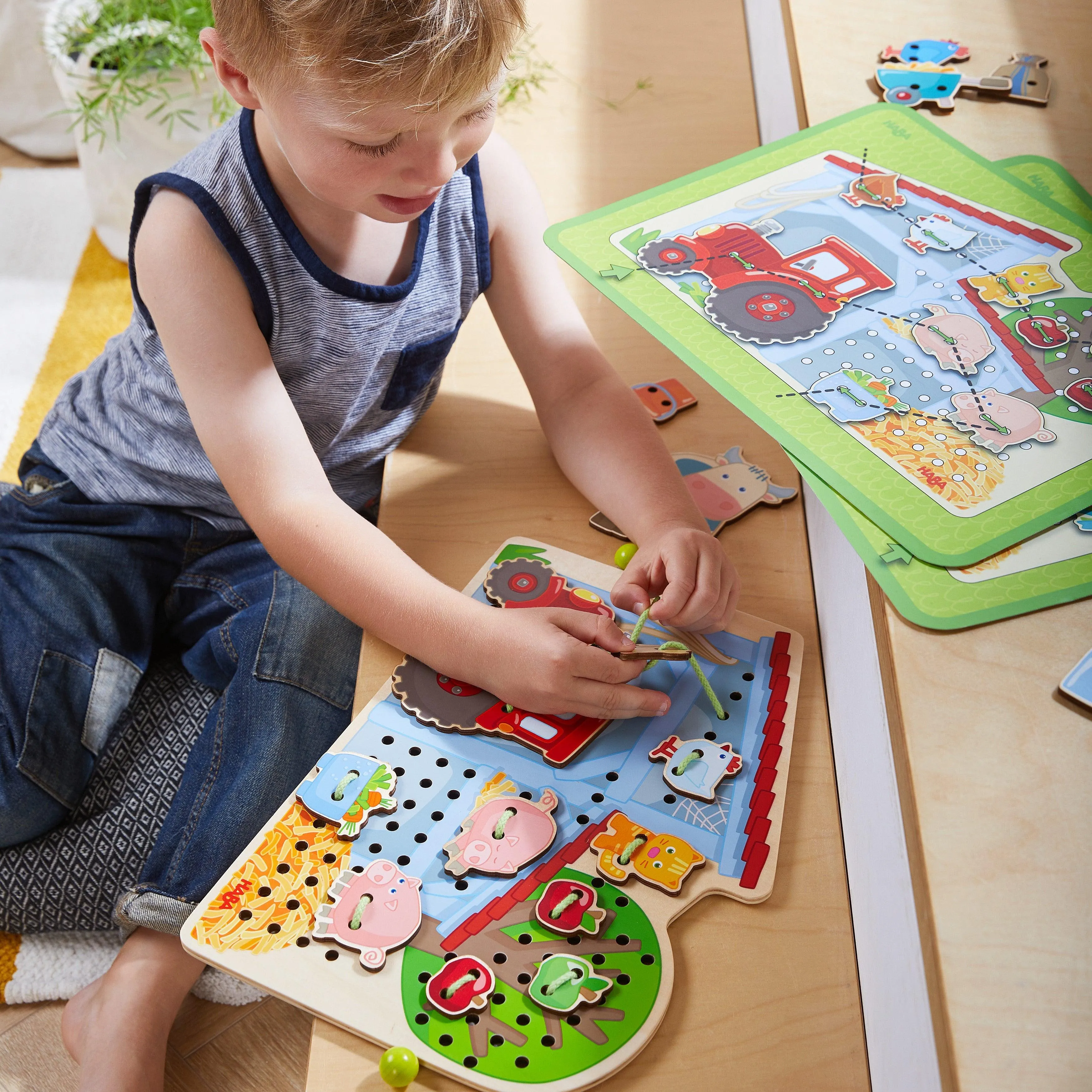 HABA Farm Threading Game