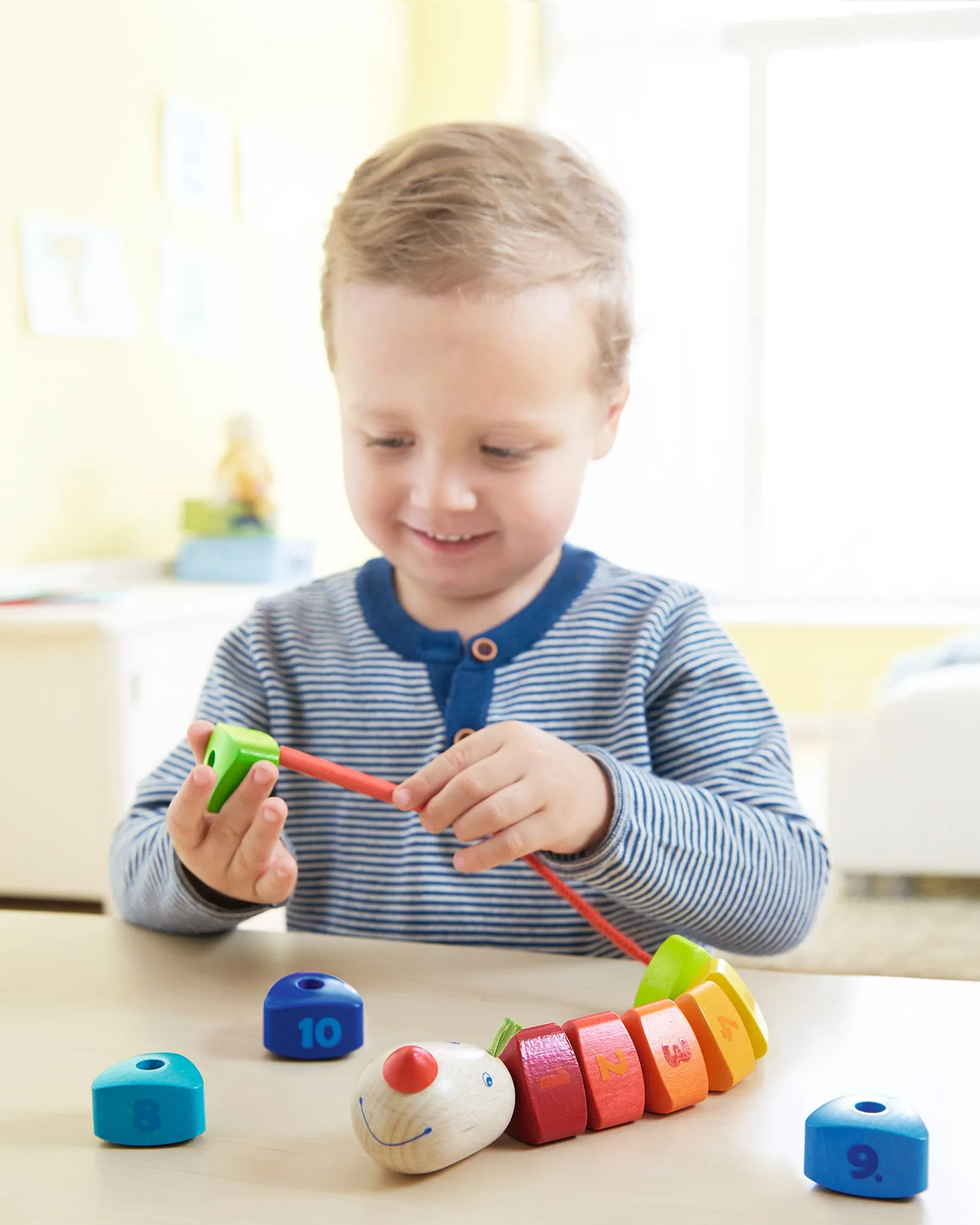 HABA Number Dragon Threading Game