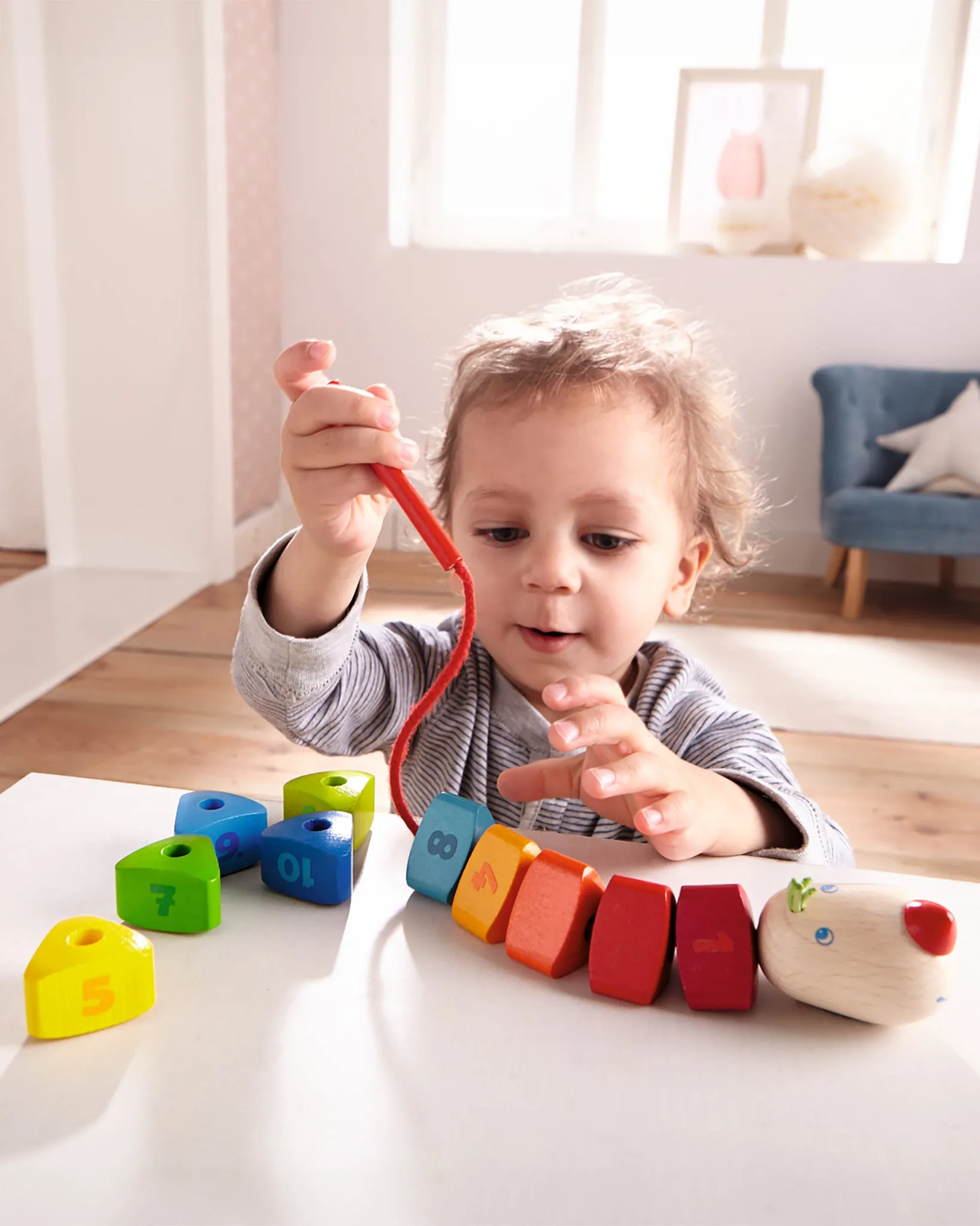 HABA Number Dragon Threading Game
