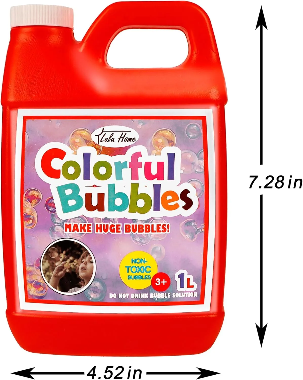 Halloween/Birthday Party Favors - Up to 5 Gallons Lulu Home 2 Packs shock individuality Bubble Concentrated Solution, 2 L/ 67.6 OZ Bubble Refill Solution for Kids Bubble Machine, Giant Bubble Wand, Bubble Blower, 