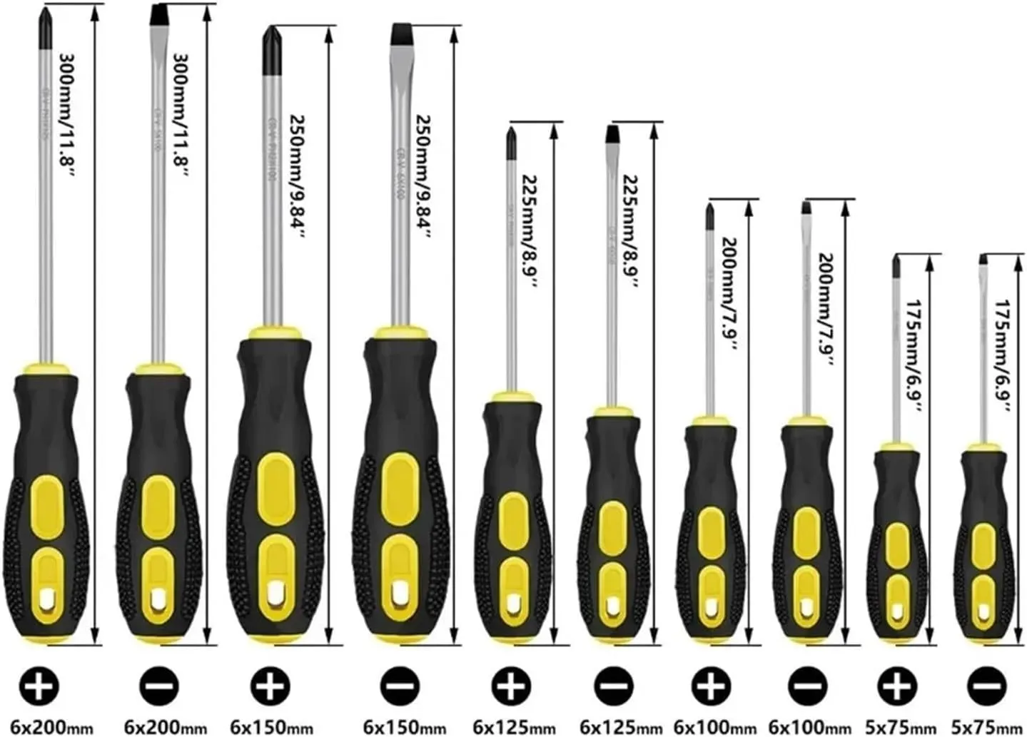 Hand Tools neatness commonplace schoolroom Screw Driver Cross/Straight Type Screw Driver(4-inch cross) Multipurpose Handle Screwdrivers Electrician Insulated Security Repair 