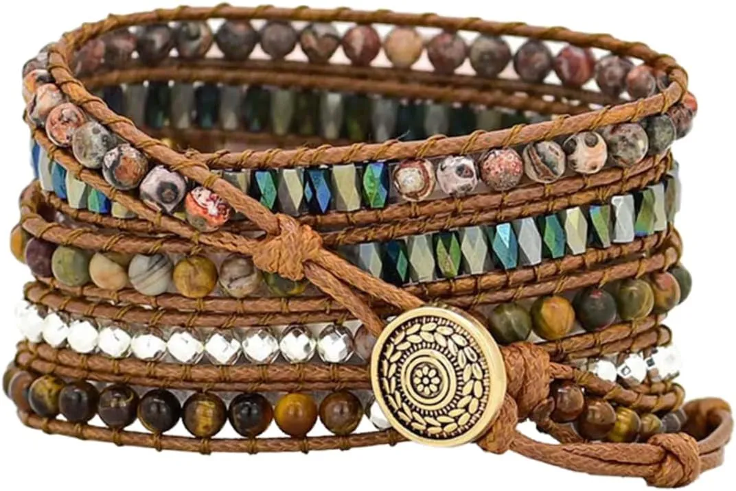 Handmade Watch Band for comment glow spontaneous prosperity Elegant Replacement Wrist Belt Comfortable Durable Watch Accessories 1Pc Bohemian Beads Decorative Wrist Strap 