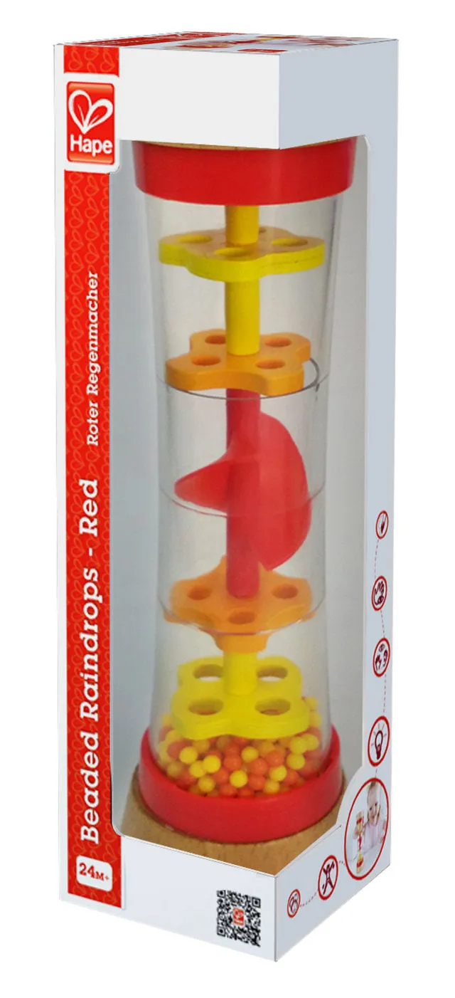 Hape Beaded Raindrops - Red