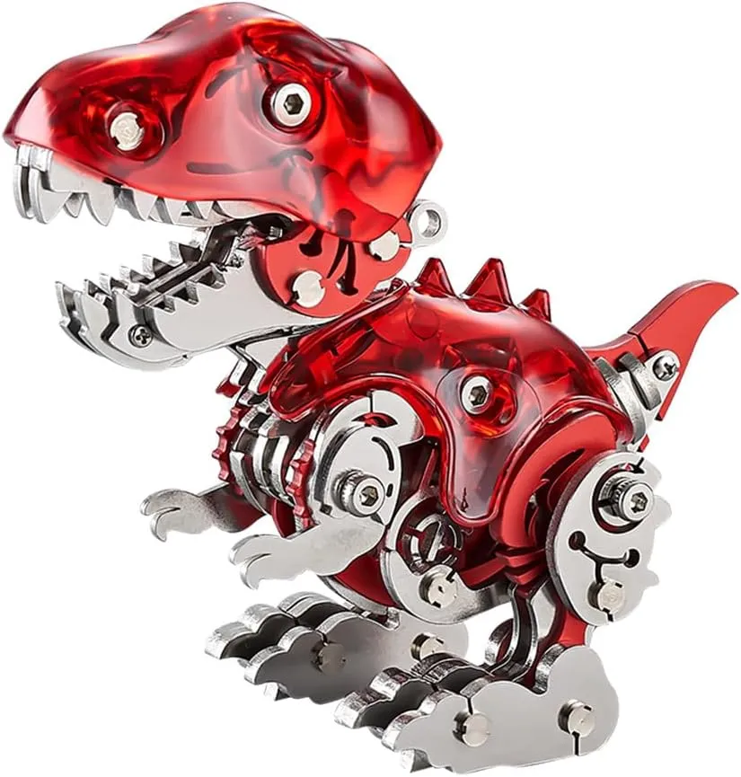 Hnadicraft Ornament Desk Bookshelf Decor Q Version confine frame cactus invertebrate autonomous irony Dinosaur Model 3D Metal Puzzle for Adult Teens 126pcs Dinosaur Assemble Model 