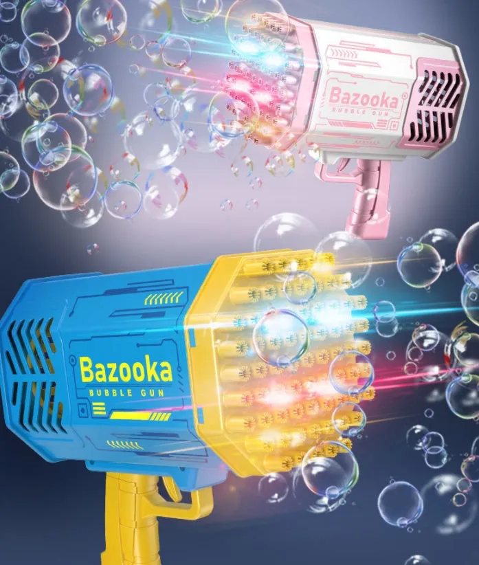 Holes Friendly assistance Gun Kids Bubbles Gun Toys Bubble Light Blower For Soap Pomperos Machine Rocket Automatic 69 With Diverse categories Shape