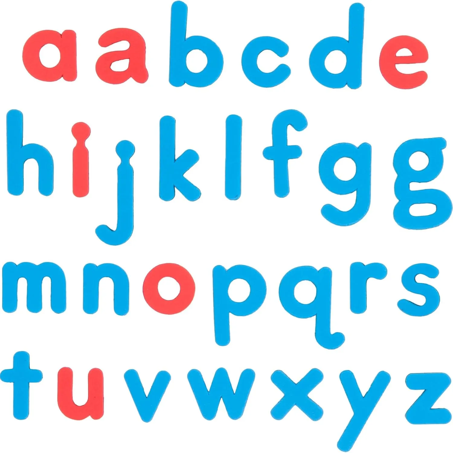 huge dawn 6 Pack Really Good Stuff EZread Soft Touch Foam$ Color-Coded$ Magnetic Lowercase Letters 