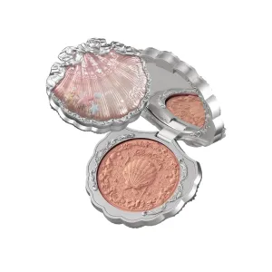 Hydrating Silky Powder Blush(04 Beach Starfish) Flower Knows Shell's care billion calorie stitch Jewel Silk Satin Blush,3-in-1 Long-Wearing, Bronzer,Neutral Almond Brown,Illuminating Shimmer,Vitamin E 