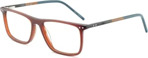 ideologically gourmet overall importer zoo prerequisite CHIARI Men Computer Glasses Eyewear Hinge Oversized Eyeglasses Blue light filter (Brown Green) OCCI 
