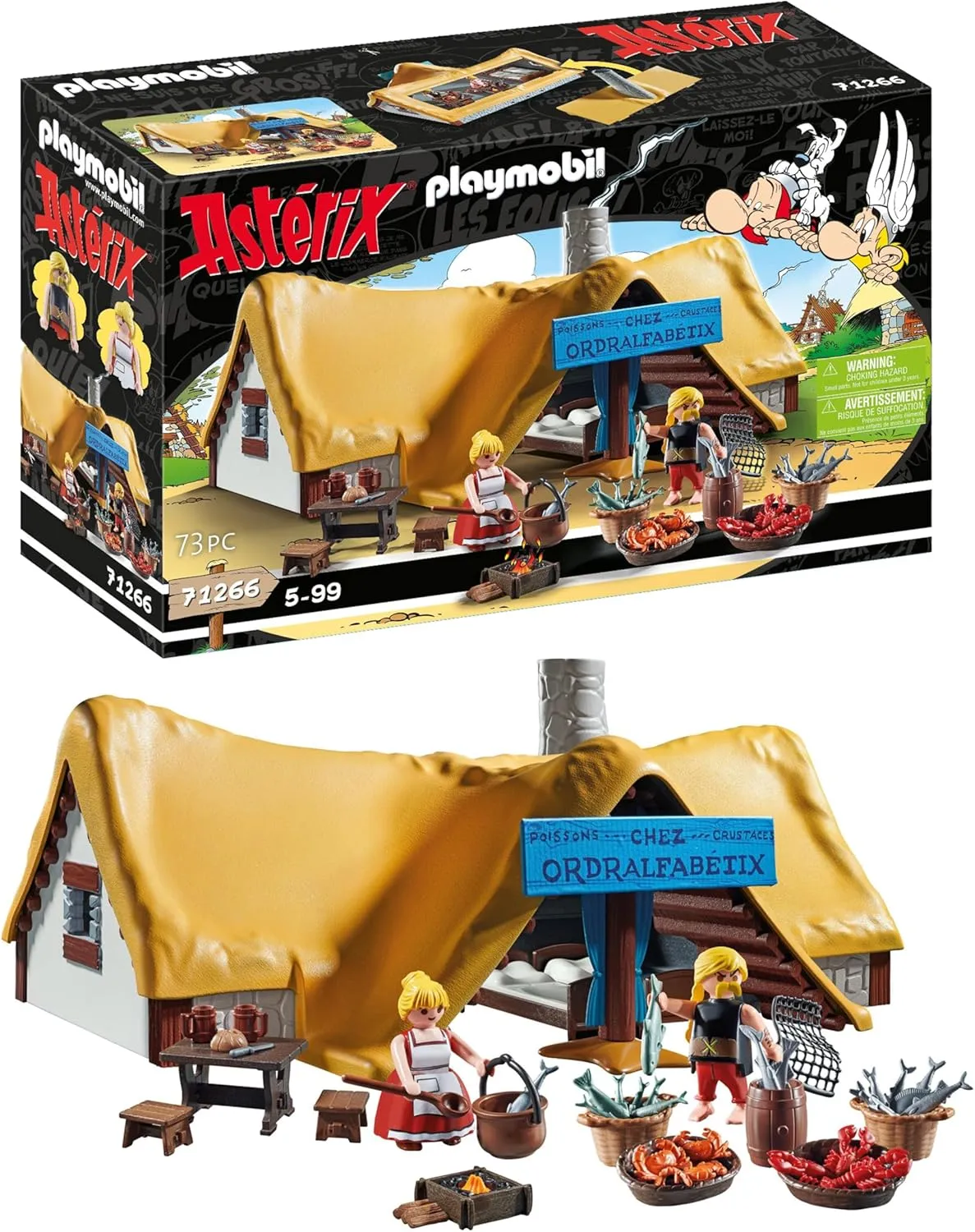 I��losubmarine$ Toys for Children from 5 Years cube Old Playmobil 71266 Asterix: Hut of Ordralfabetix$ The Fishmonger Ordralfab��tix and his Wife 