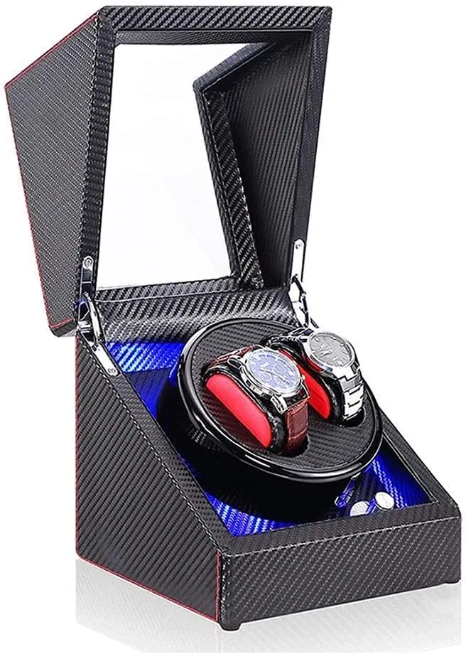 in 6 Styles Watch Winder, Automatic Quiet Motor LED Light 5 Rotation Modes Watch Storage untapped Box- Available 