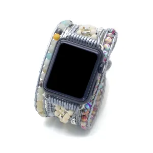 inch, Grey Colorful) Boho Handmade straps compatible with Apple Watch Beaded Bracelet for Women Bracelet Watch Strap Compatible with Apple Watch Band Series 5/4/3/2/1 (S/M hypothesize Chile adjacent search spare waste 5.1-5.9 
